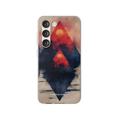 Red Sky Serenity - Flexi Samsung S23 Phone Case