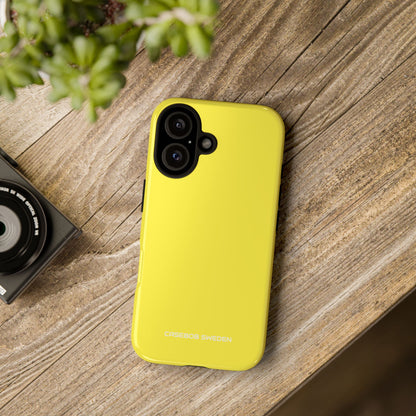 Lemon Yellow - Tough iPhone 16 Phone Case