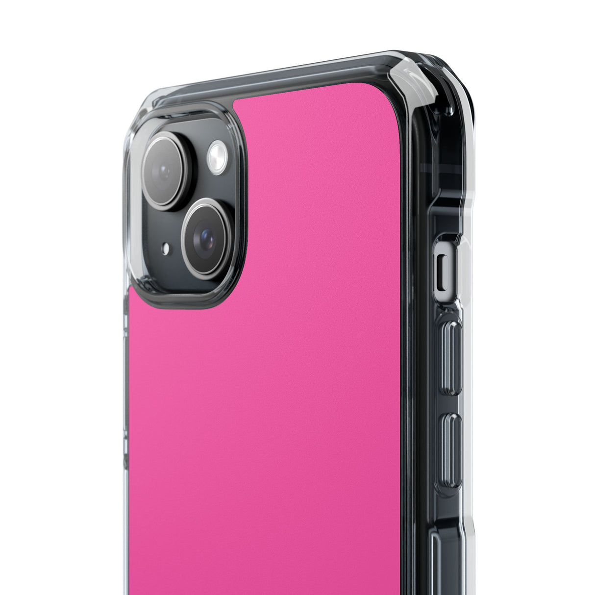 Magenta Crayola | Handyhülle für iPhone (Clear Impact Case – magnetisch) 