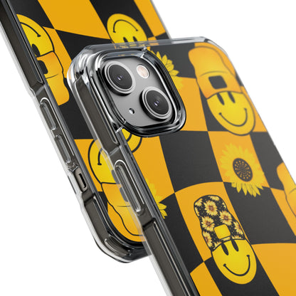 Joyful Checkered Smiles iPhone Case - Impact