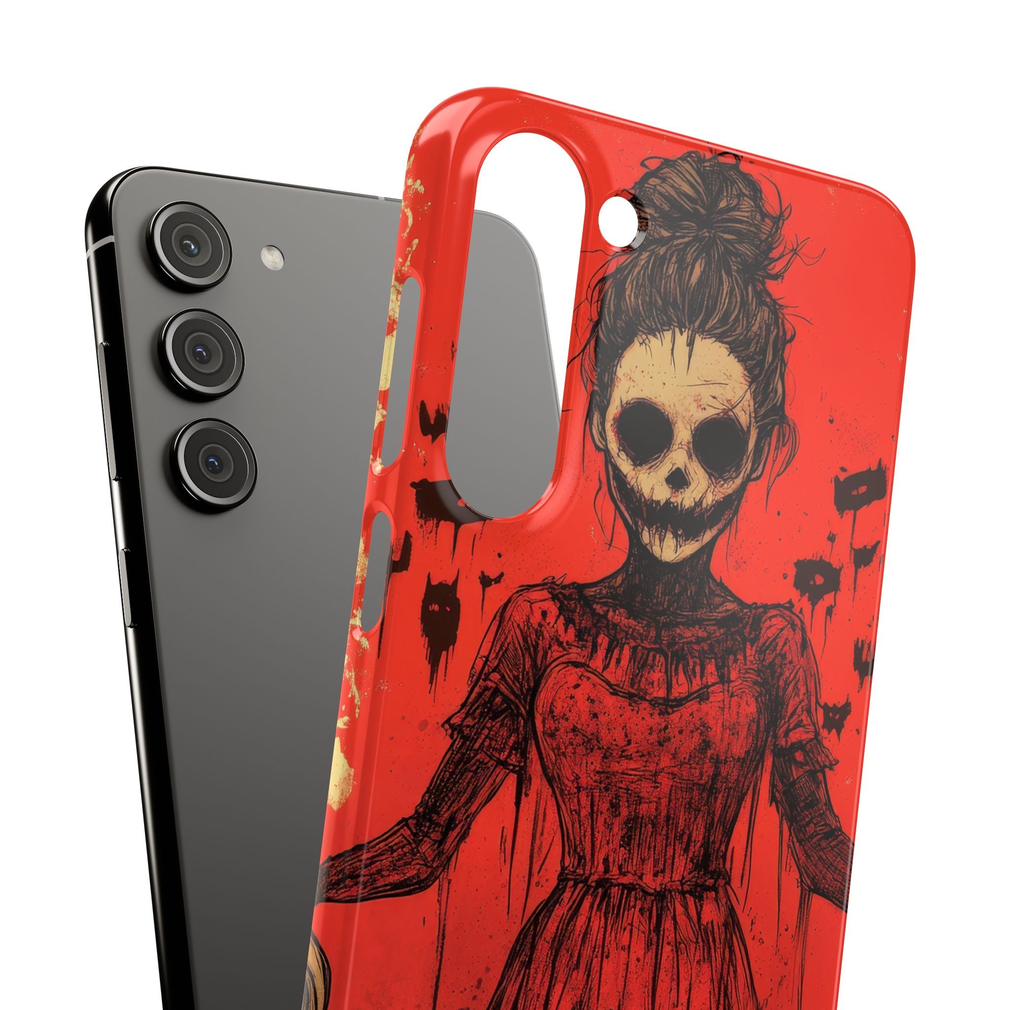 Haunting Scarlet Descent Samsung S23 - Slim Phone Case