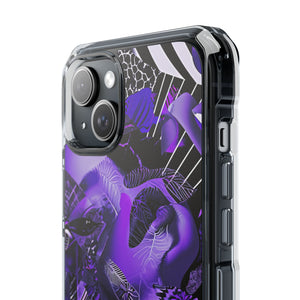 Ultra Violet Design | Handyhülle für iPhone (Clear Impact Case – magnetisch) 