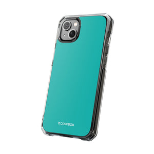 Tiffany Blue | Handyhülle für iPhone (Clear Impact Case – magnetisch) 