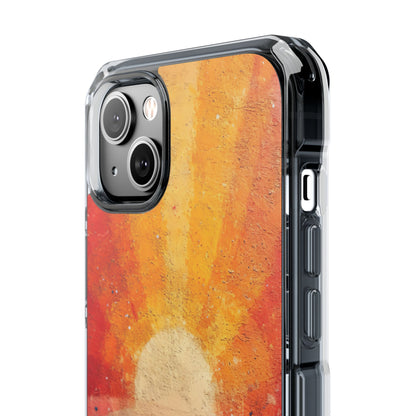 Sunburst Energy - Clear Impact iPhone 14 Phone Case