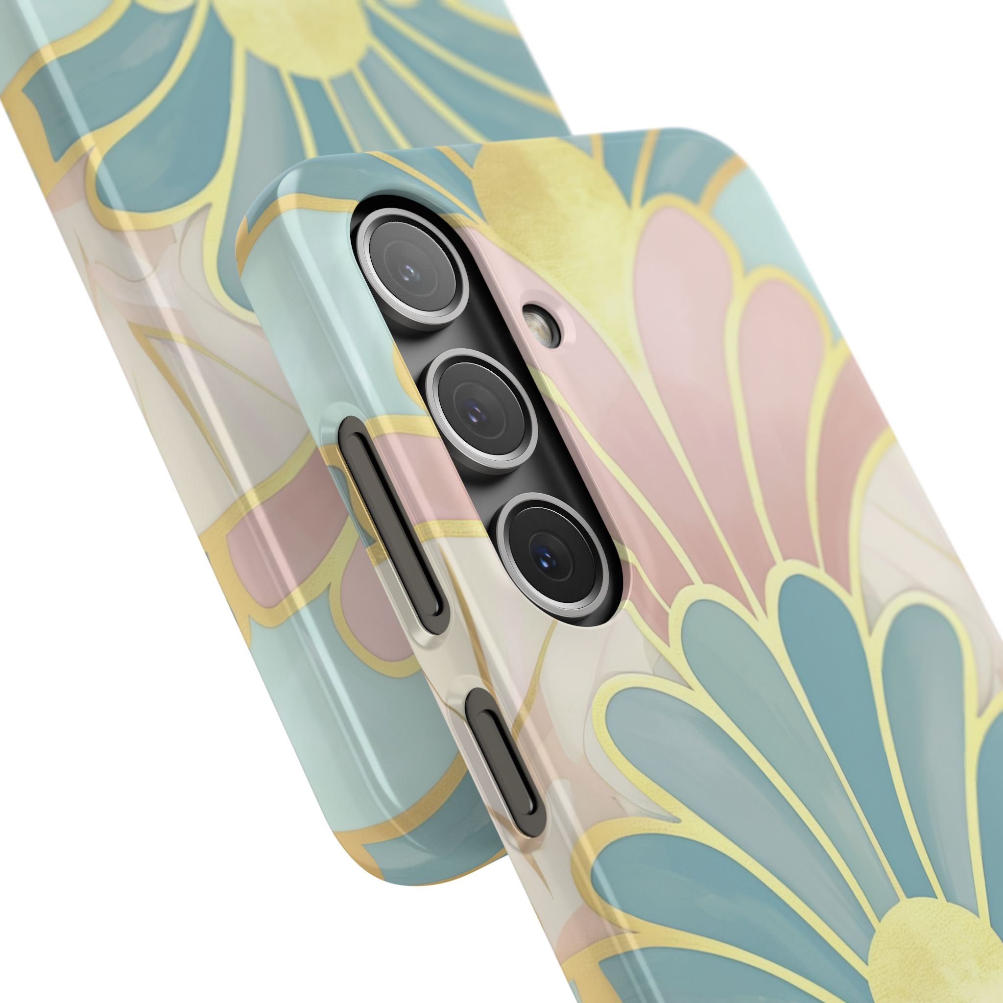 Pastel Deco Elegance - Slim Samsung S24 Phone Case