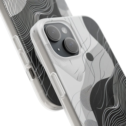 Monochrome Elegance | Flexible Phone Case for iPhone