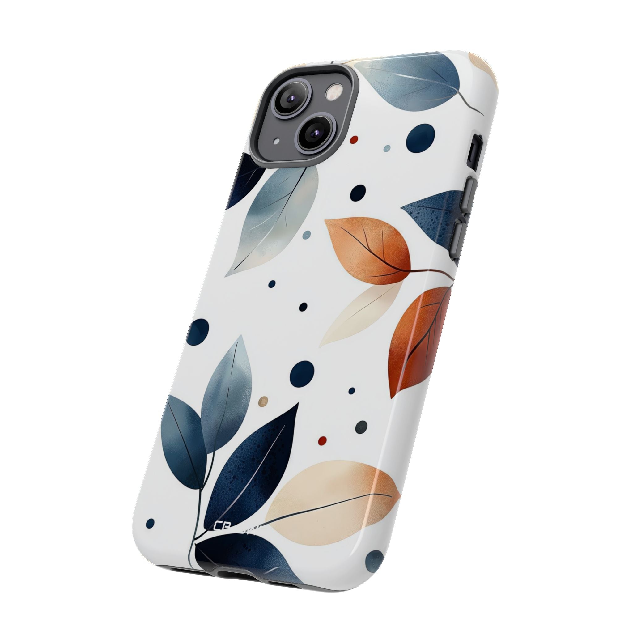 Leaves And Circles - iPhone Case