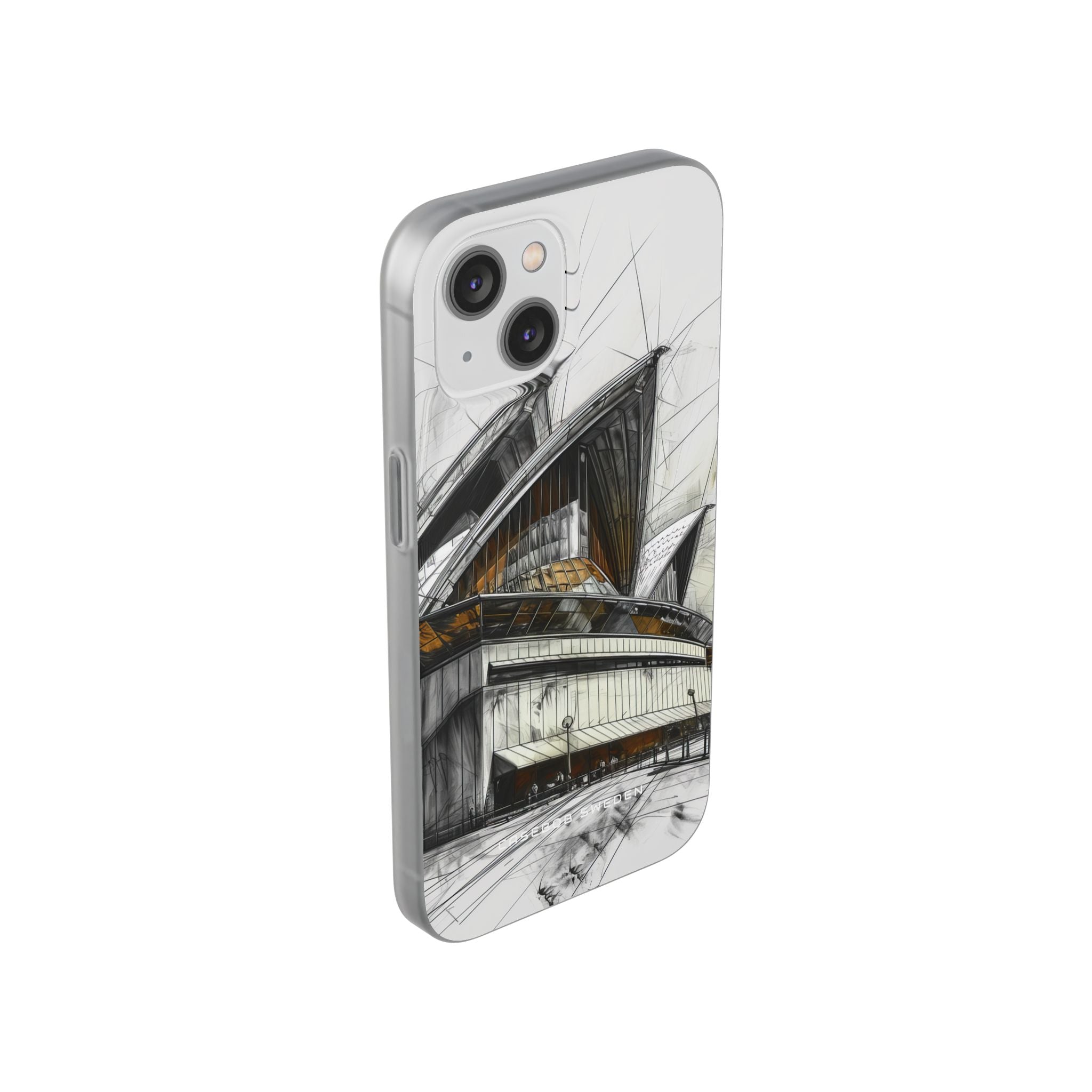 Architectural Curves in Line Formation iPhone 14 - Flexi Phone Case