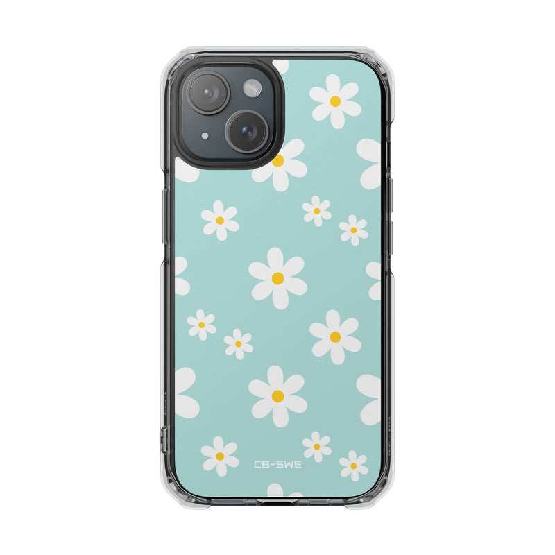 Daisies On Blue iPhone Case - Impact