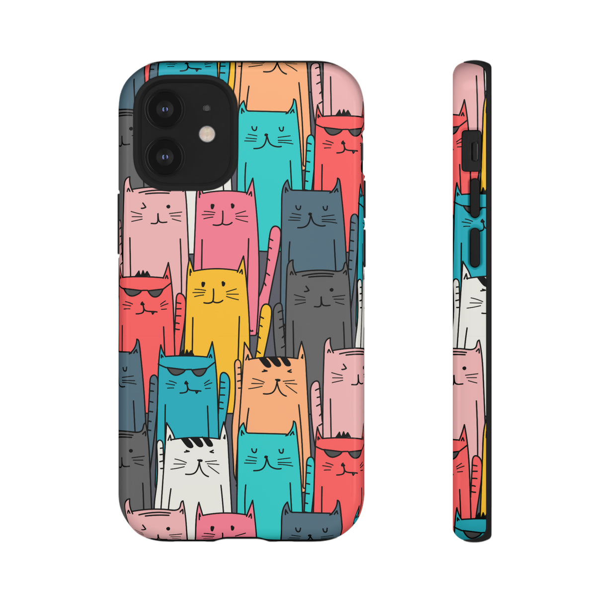 Colorful Cats - Protective Phone Case