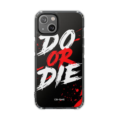 Intense Typography Contrast iPhone Case - Impact