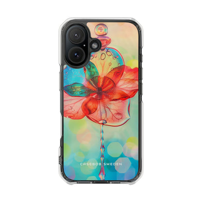 Ethereal Glass Flower iPhone 16 - Clear Impact Phone Case