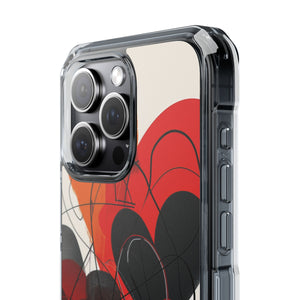 Fiery Hearts - Phone Case for iPhone (Clear Impact - Magnetic)