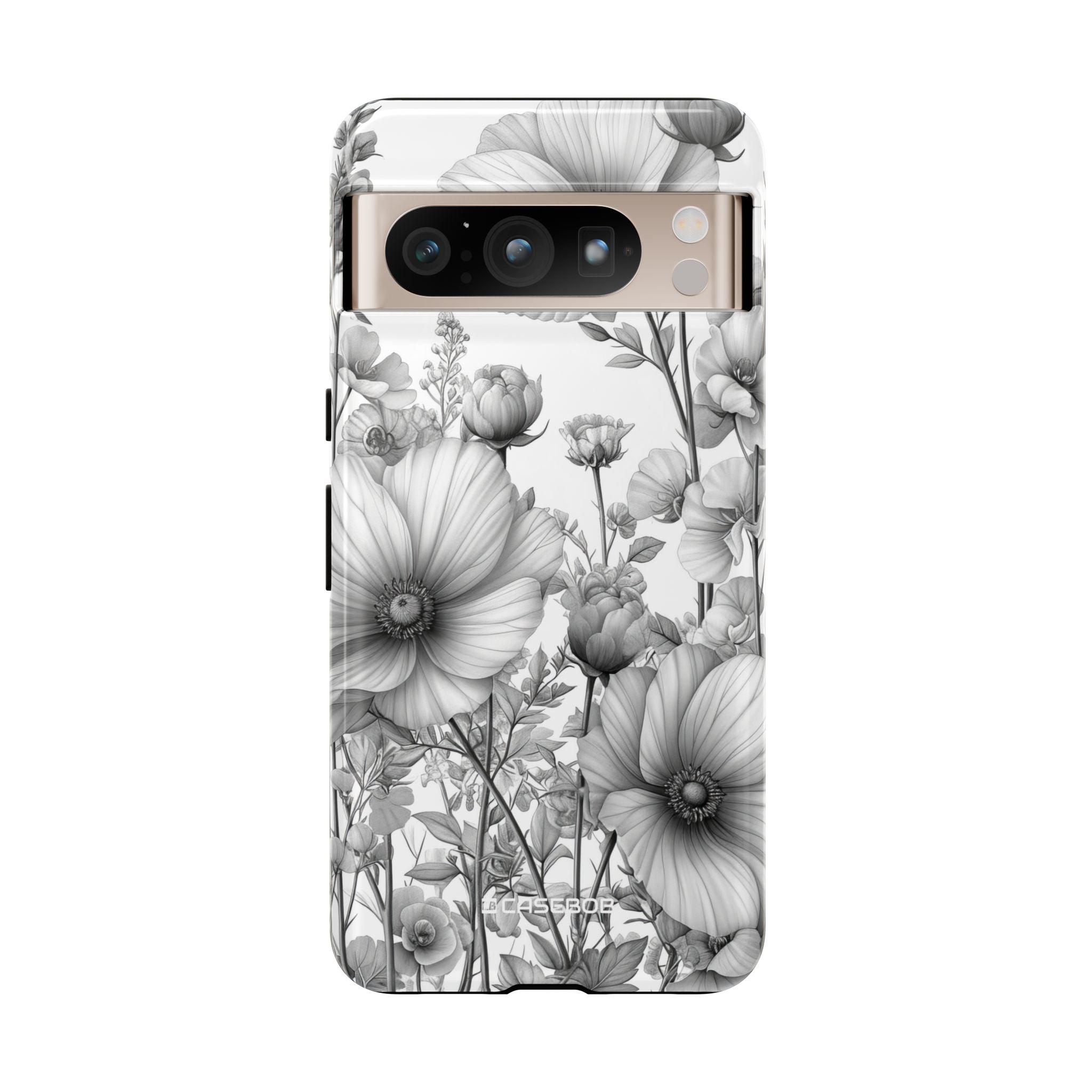 Grayscale Botanical Elegance - for Google Pixel 8