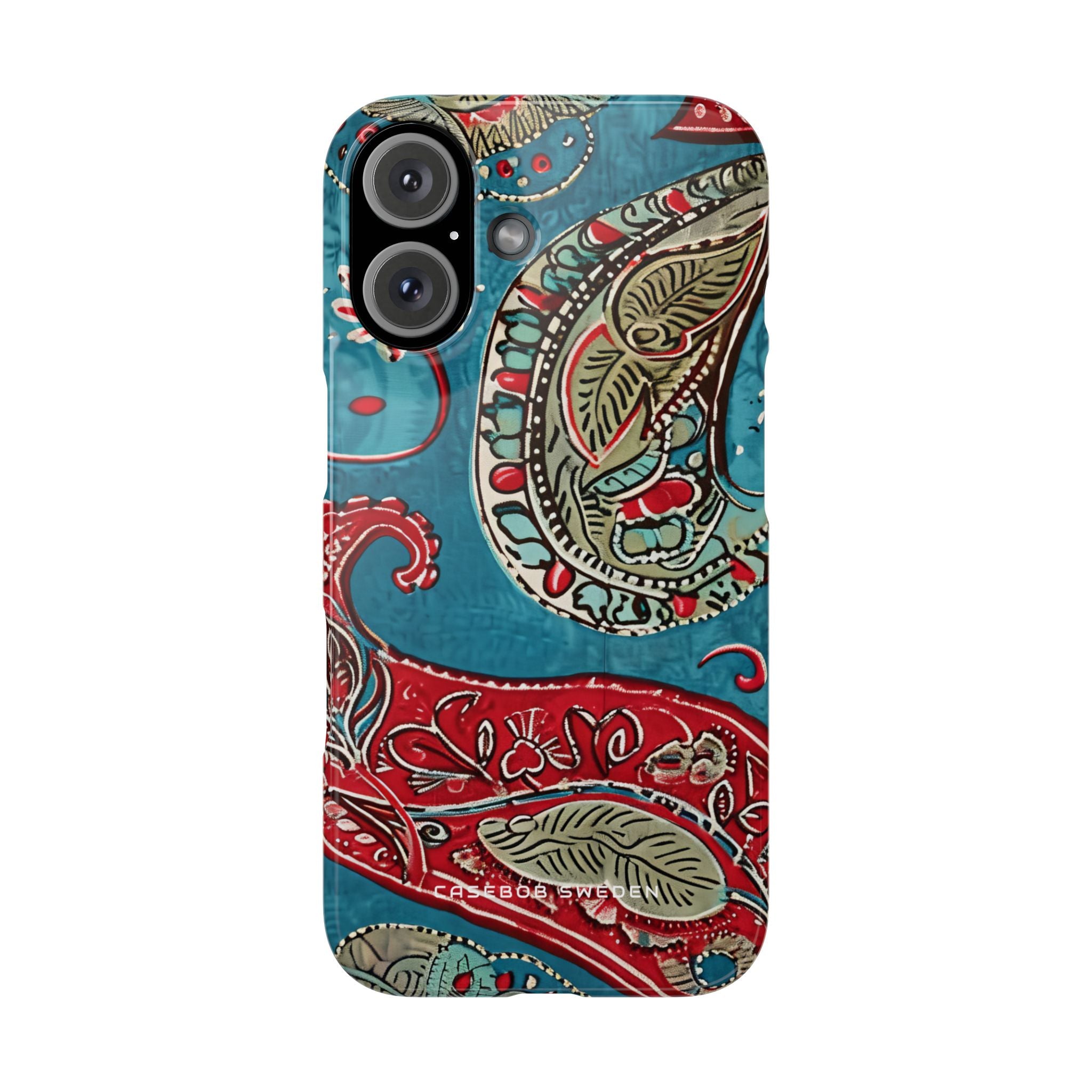 Vintage Paisley Elegance iPhone 16 - Schlanke Handyhülle