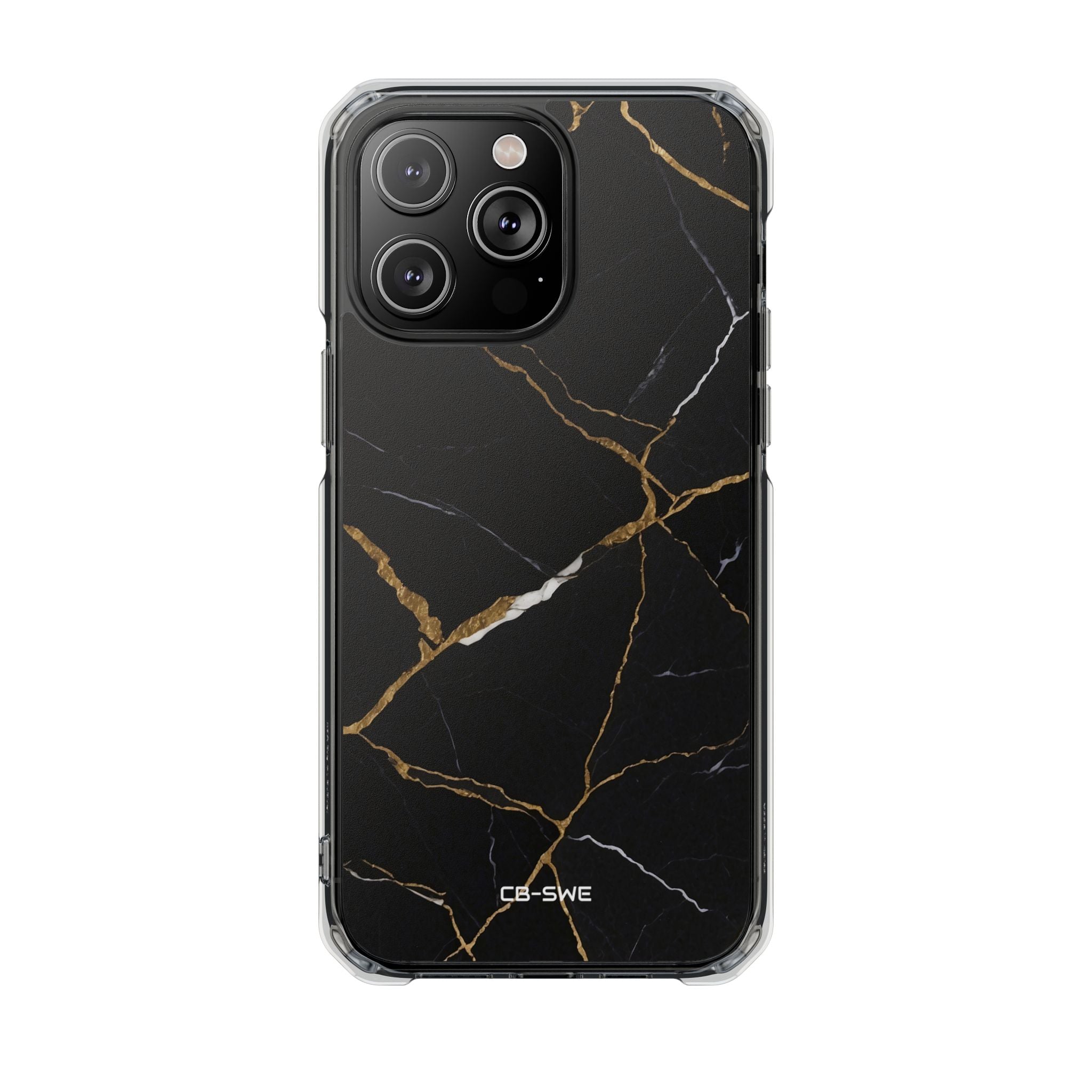 Golden Veins Emerge iPhone Case - Impact