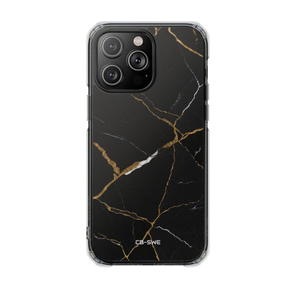 Golden Veins Emerge iPhone Case - Impact