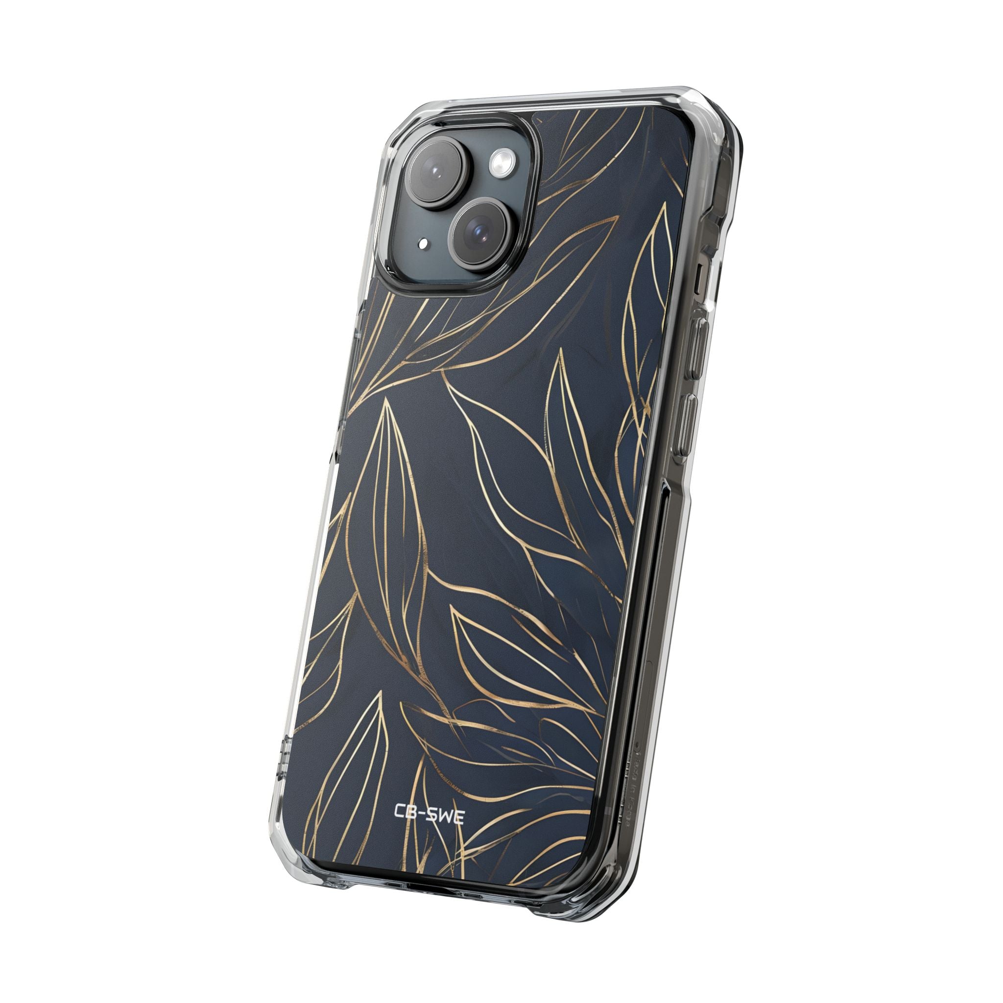 Modern Gold Leaves iPhone Case - Impact