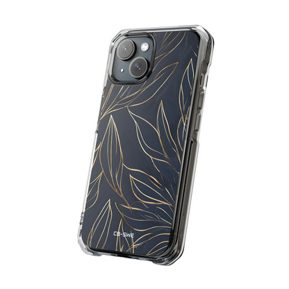 Modern Gold Leaves iPhone Case - Impact
