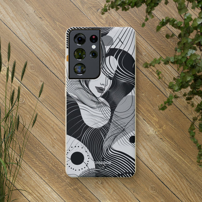 Fluid Noir Rhythm | Biodegradable Phone Case