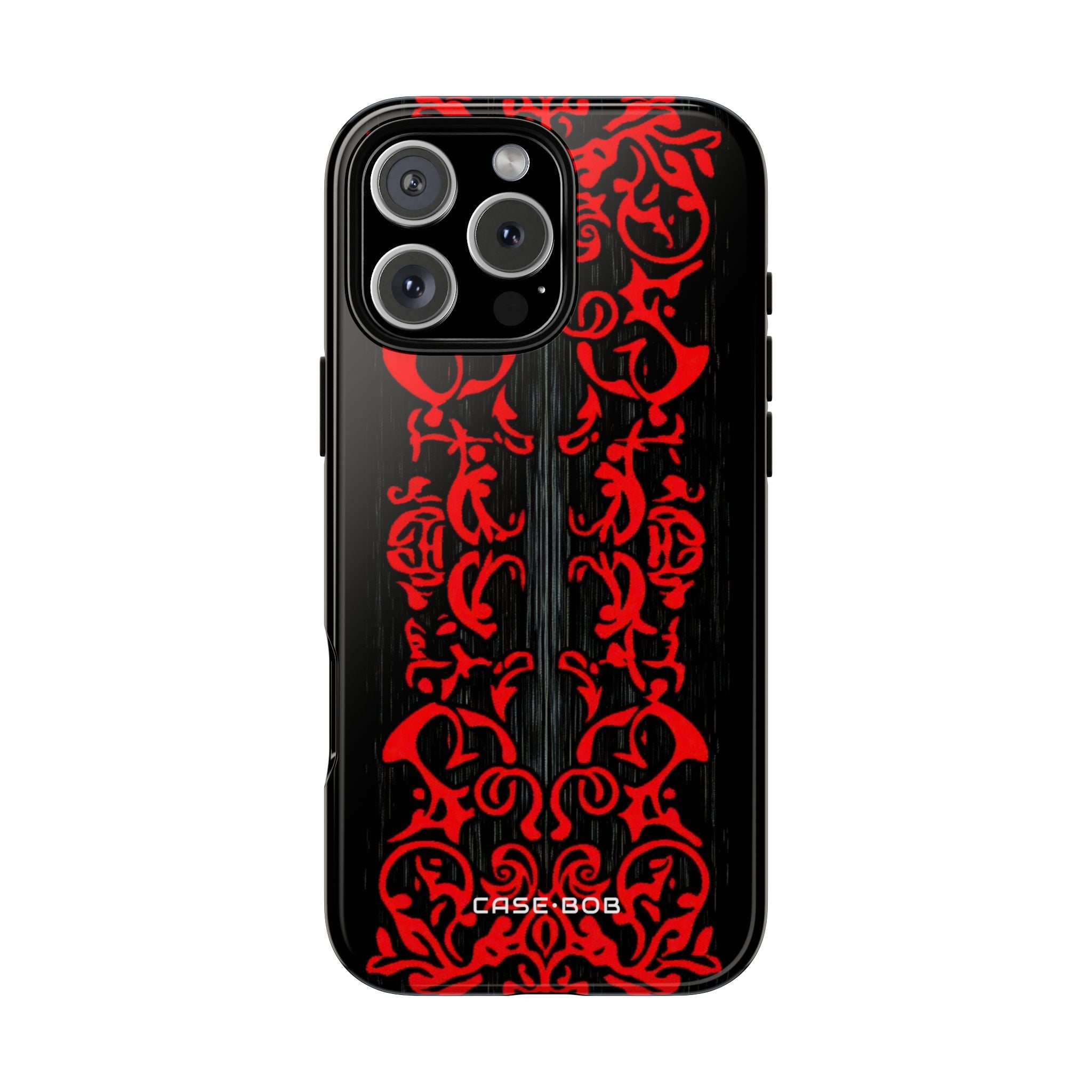 Crimson Spiral iPhone 16 Pro Max Case - Tough