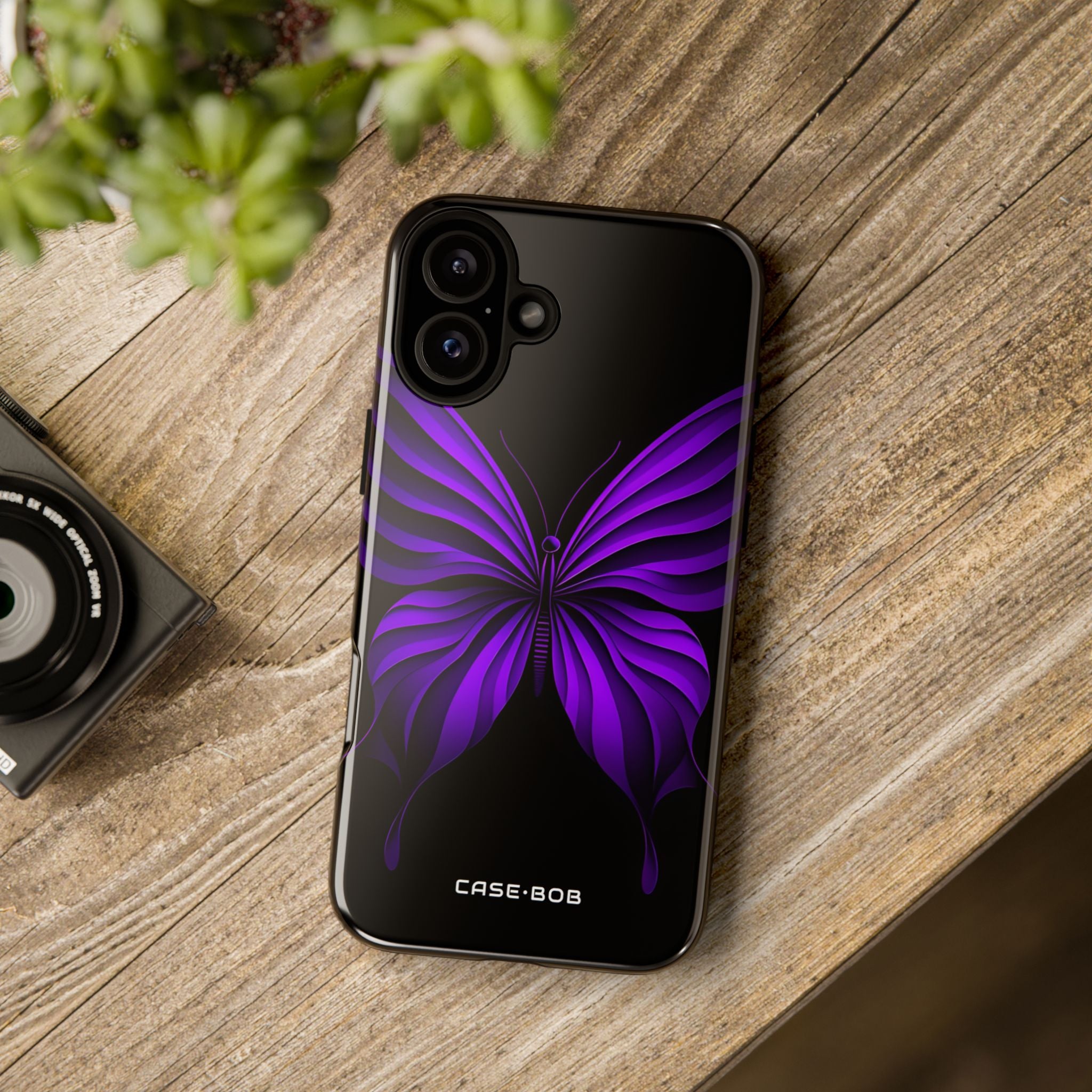 Violet Butterfly iPhone 16 Plus Case - Tough