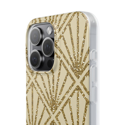 Gold Diamond Radiance iPhone 15 Pro Max Case - Soft