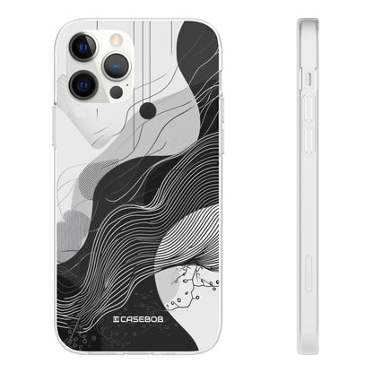 Monochrome Elegance | Flexible Phone Case for iPhone