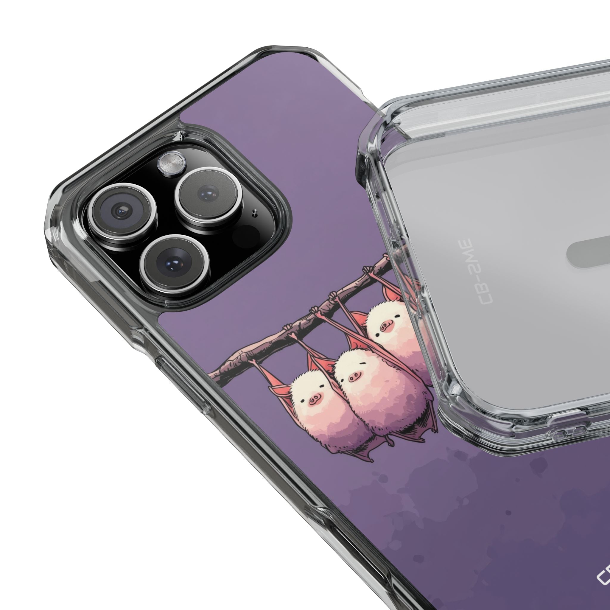 Bats Hang Playfully iPhone Case - Impact