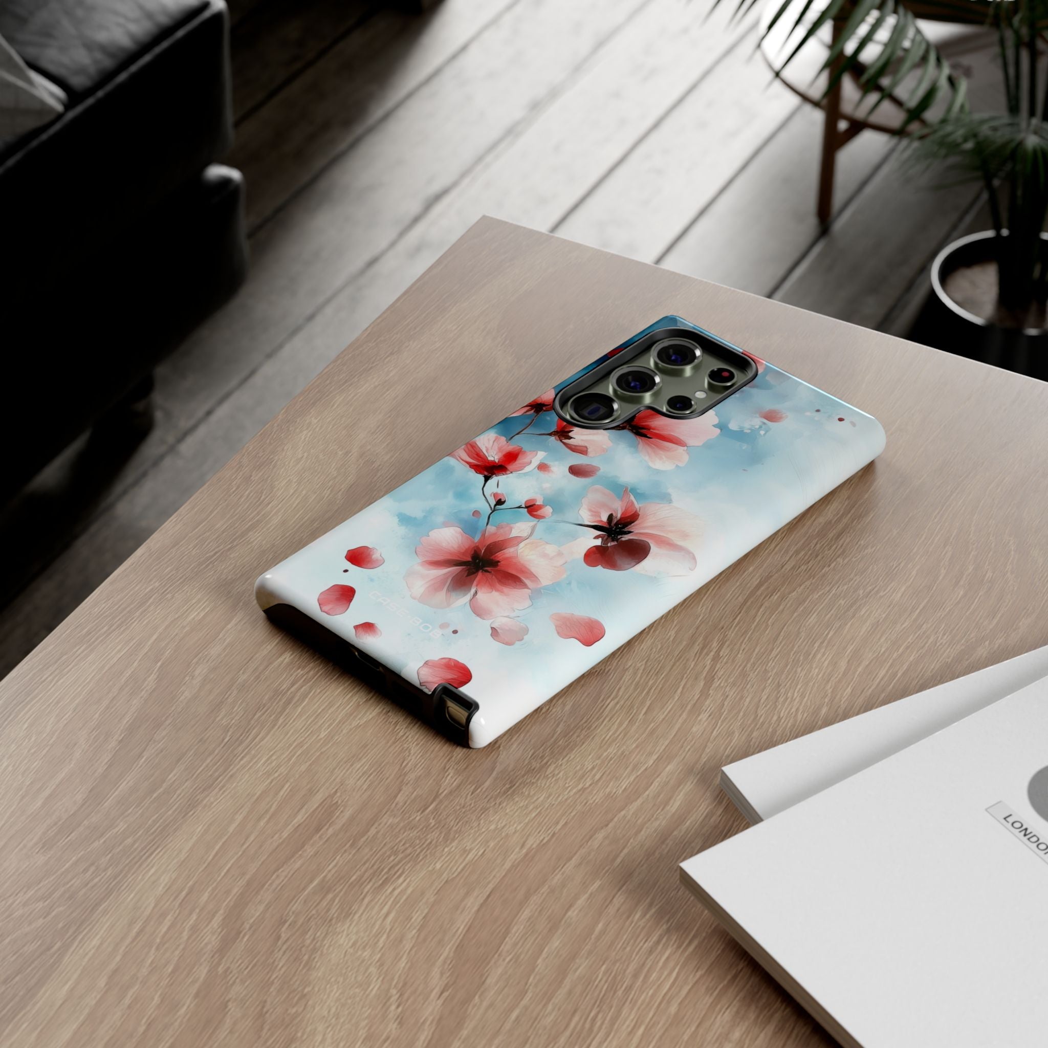 Pink Blossom Drift Samsung S23 Ultra Case - Tough