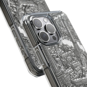 Timeless Cityscape - Phone Case for iPhone (Clear Impact - Magnetic)