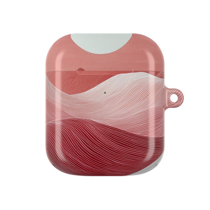 White Orb Dunes - AirPods Case