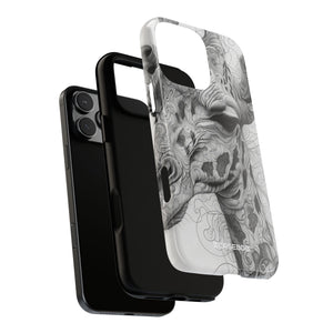 Monochrome Giraffe: Intricate Elegance - for iPhone 16