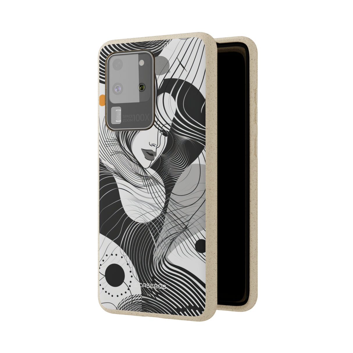 Fluid Noir Rhythm | Biodegradable Phone Case