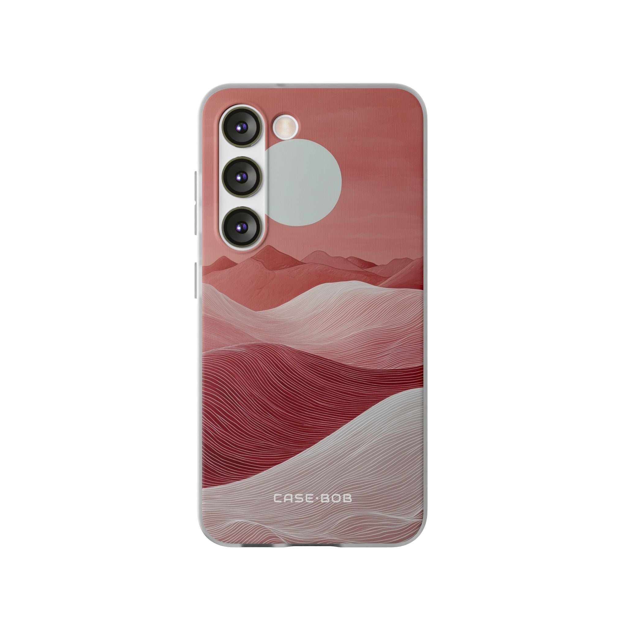 White Orb Dunes Samsung S23 Case - Soft