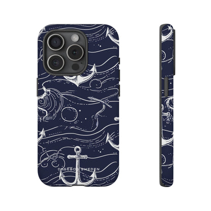 Gradient Anchorflow Waves iPhone 15 - Tough Phone Case