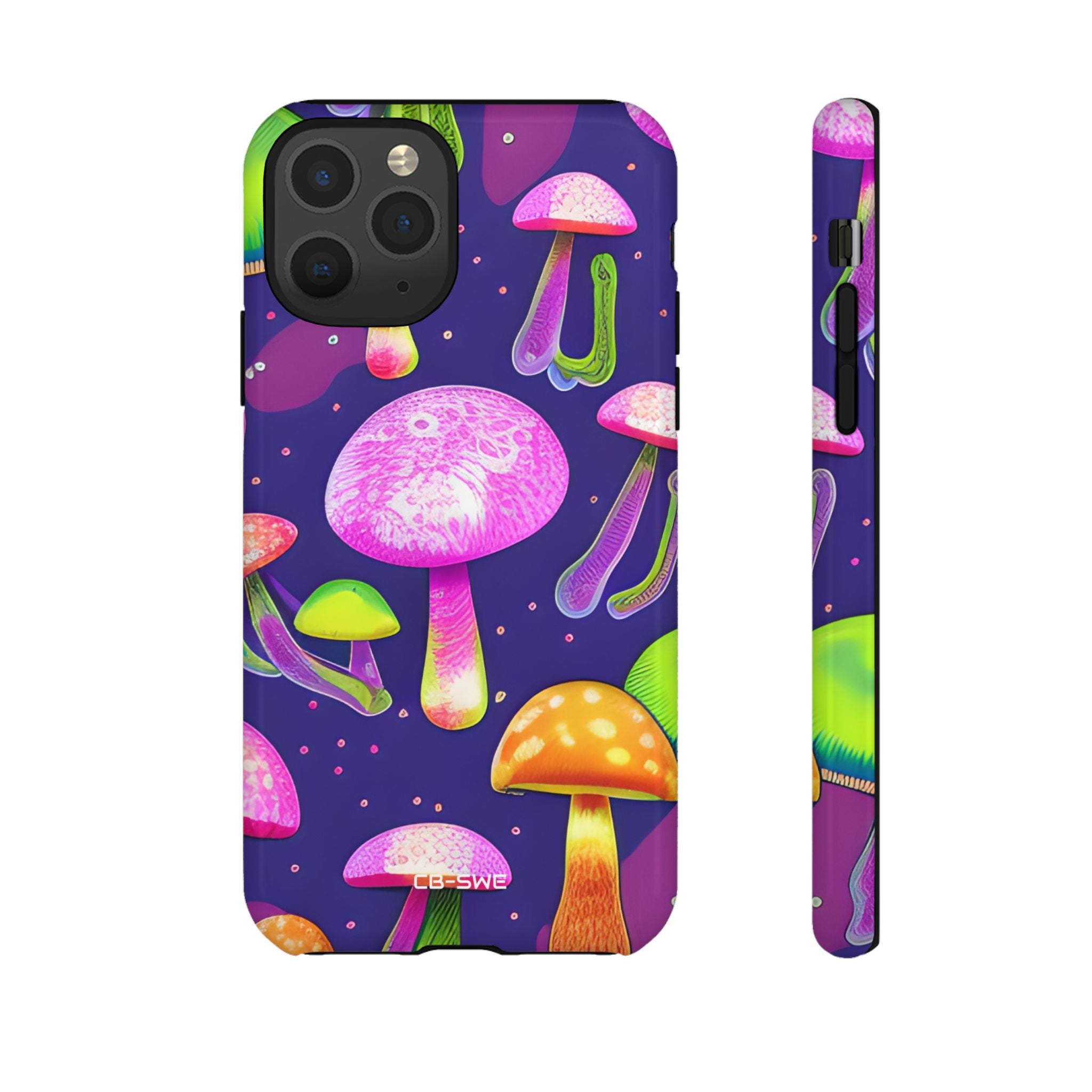 Neon Mushroom Dreams - iPhone Case