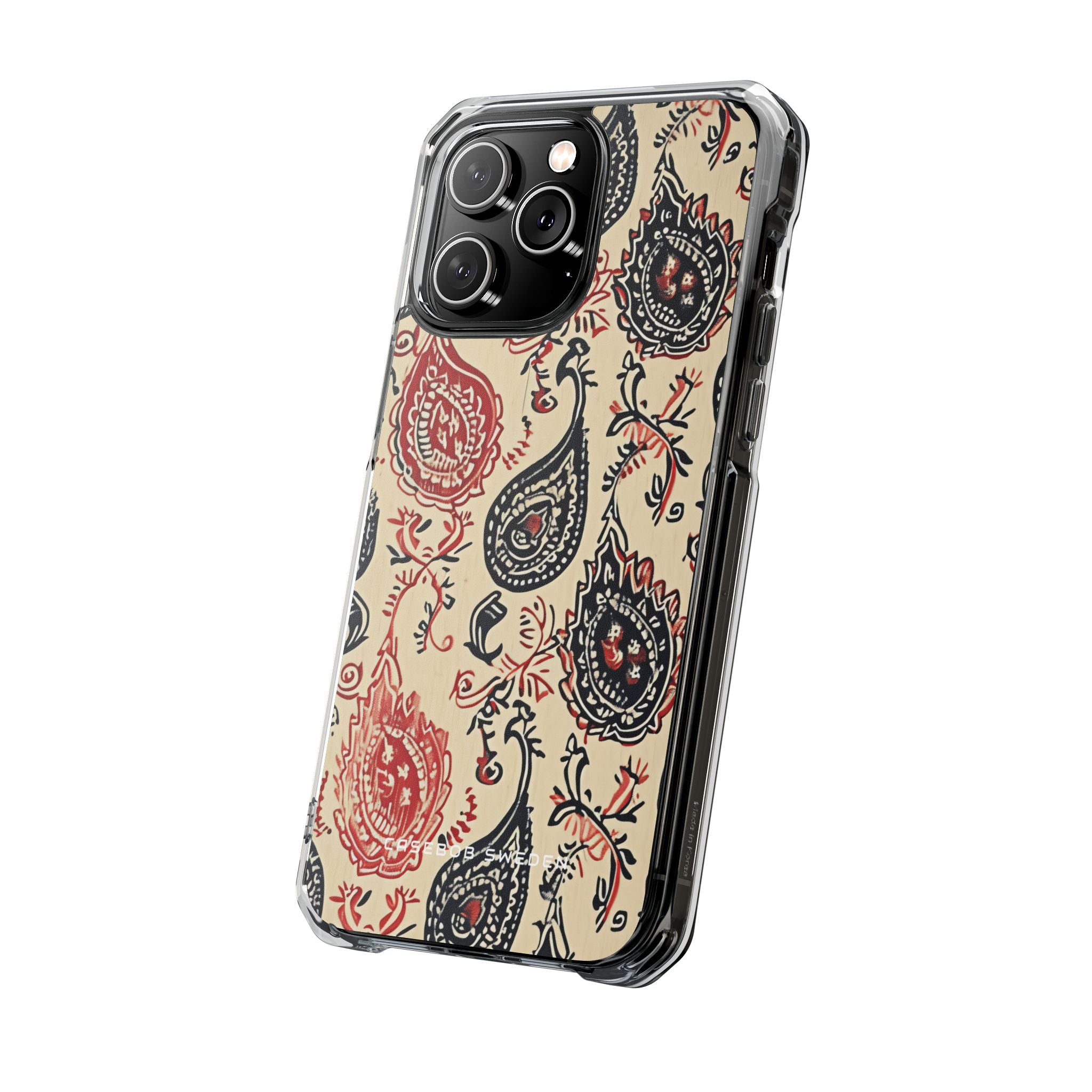 Vintage Paisley Elegance iPhone 14 - Clear Impact Phone Case