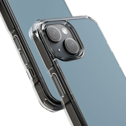 Pewter Blue - Clear Impact Case for iPhone