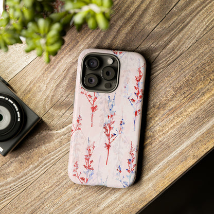 Pink Vintage Flowers - Protective Phone Case