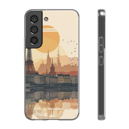 Parisian Sunset Serenity | Flexible Phone Case for Samsung Galaxy