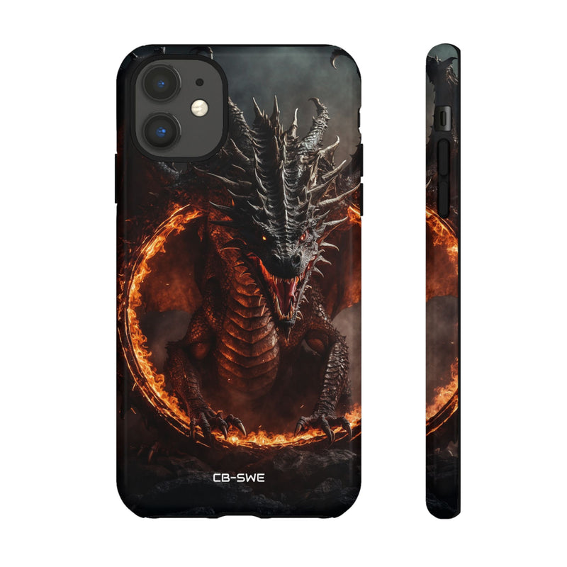 Fiery Dragon Roars - iPhone Case