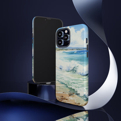 Serene Coastal Watercolors - iPhone Case
