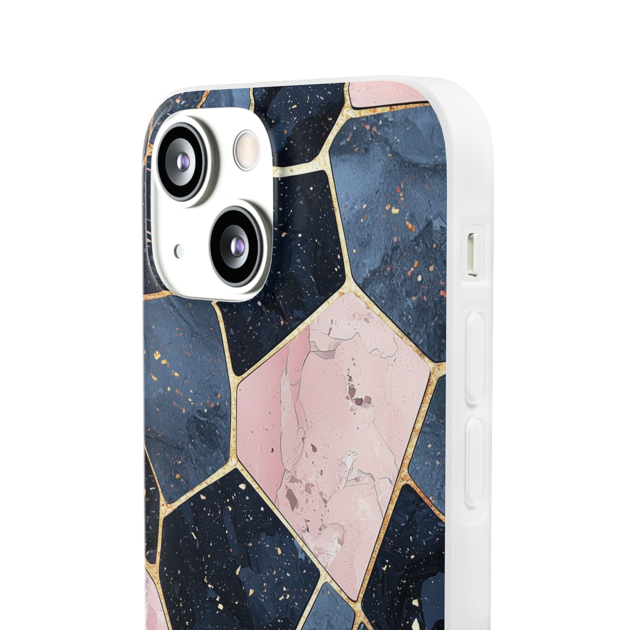 Golden Mosaic iPhone 13 mini Case - Soft