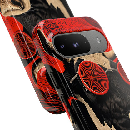Hypnotic Cow Google Pixel 9 Case - Tough