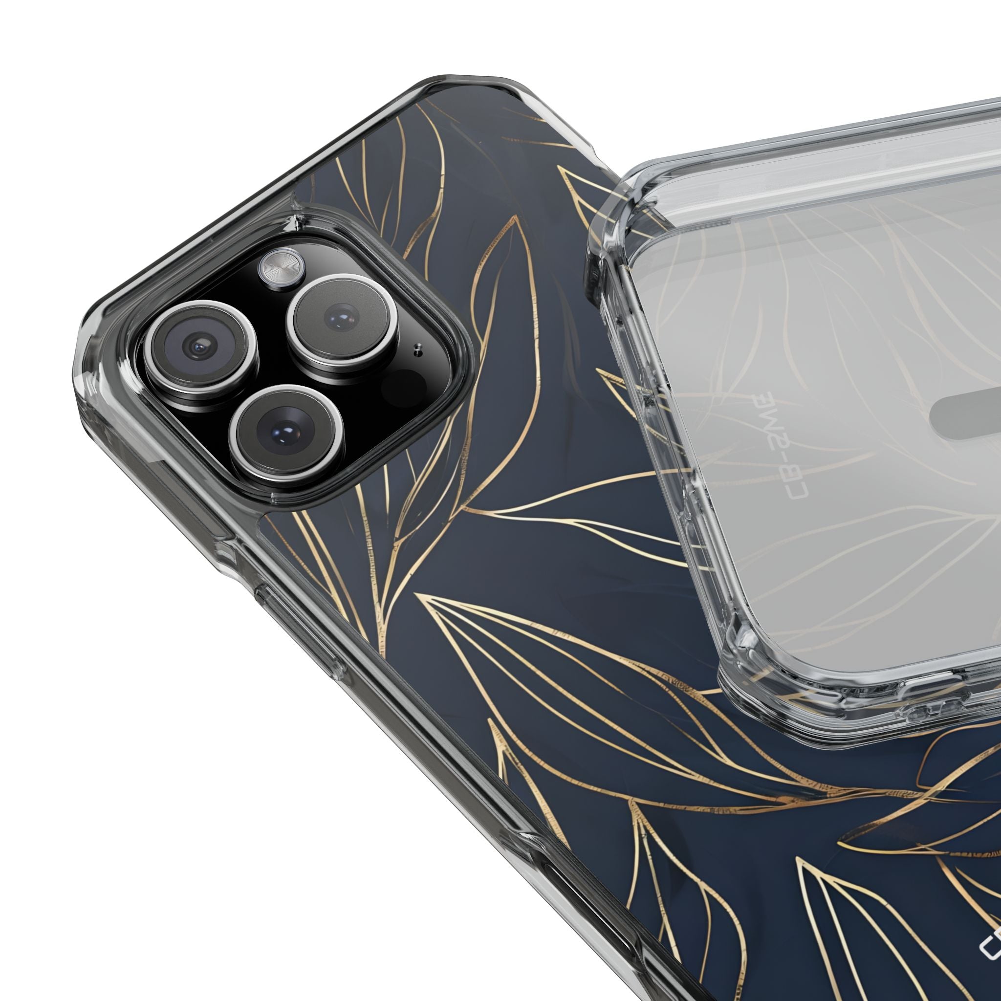 Modern Gold Leaves iPhone Case - Impact