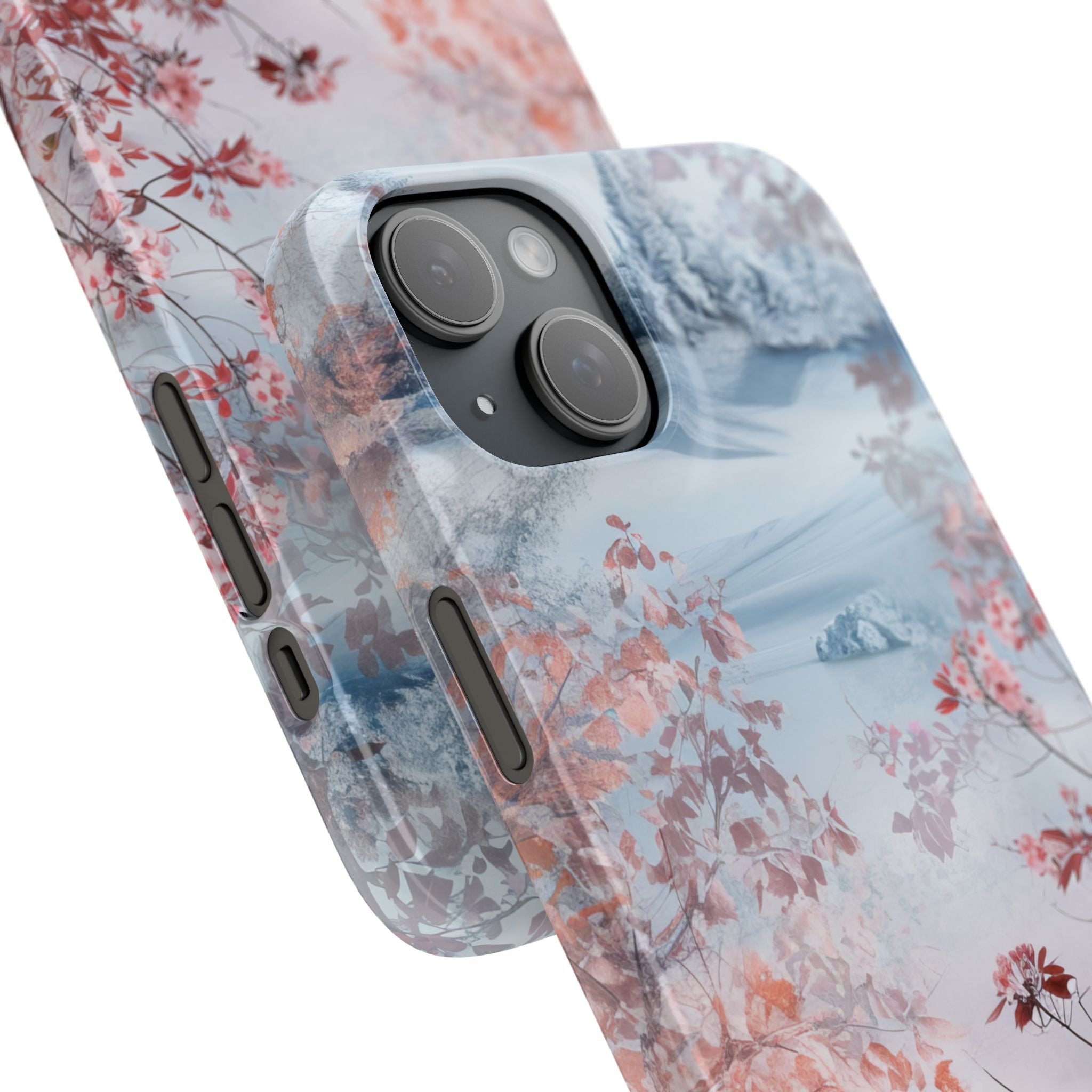 Floral Serenity Case - Slim iPhone 15 Phone Case