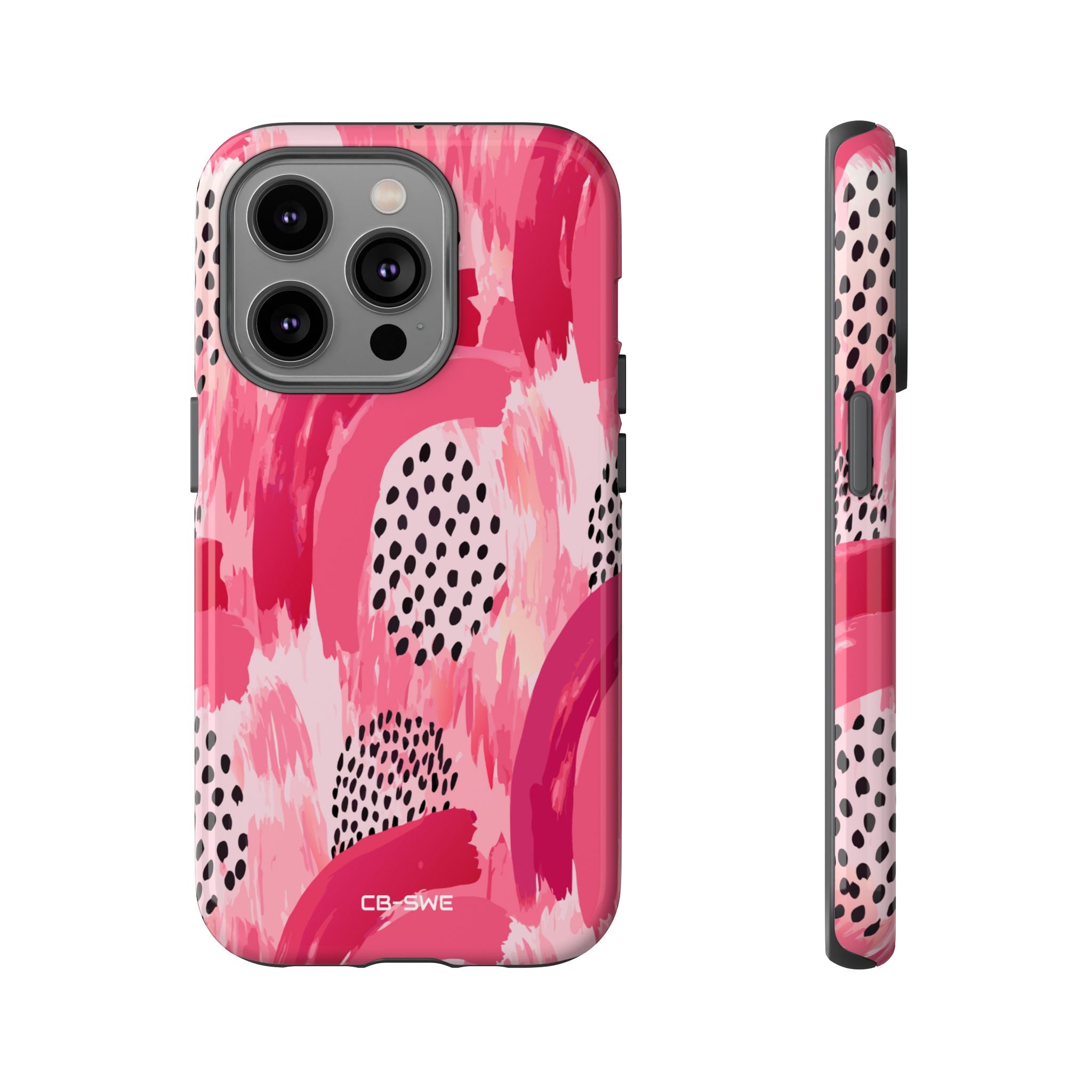 Vibrant Brushwork Dance - iPhone Case