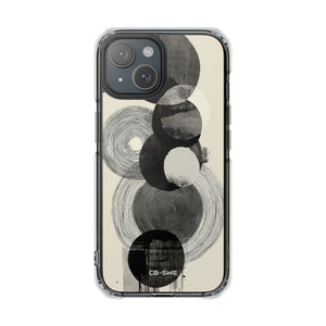 Circles Embrace Lines iPhone Case - Impact