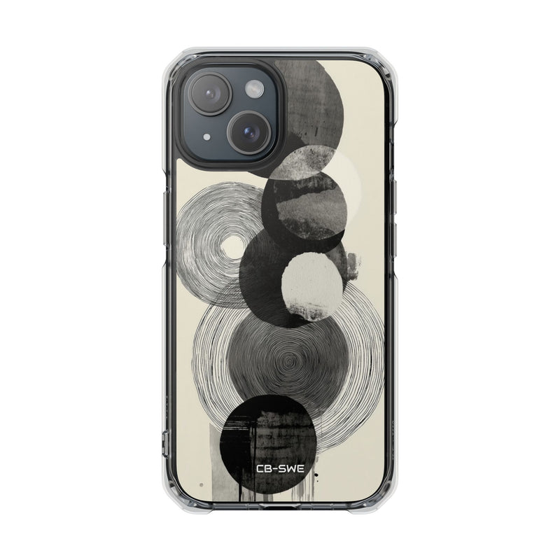 Circles Embrace Lines iPhone Case - Impact